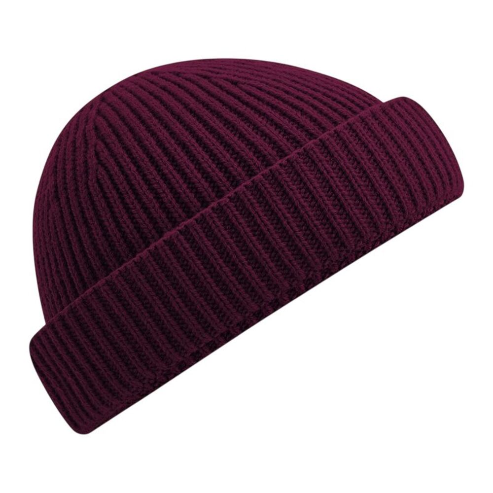 Beechfield Unisex Adult Recycled Harbour Beanie / Burgundy